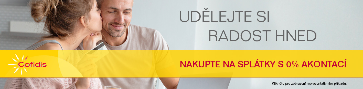 Od 18.10 do 31.10. běží akce se společností Cofidis. Nákup na splátky je s 0% akontací.