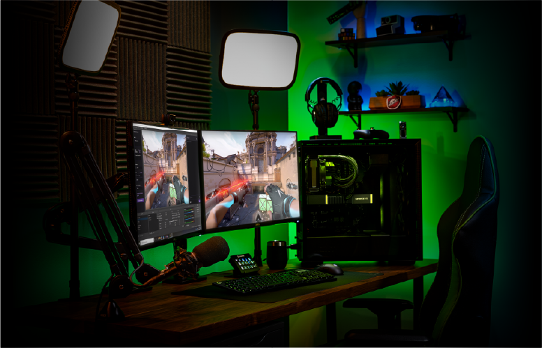 Deset gigabajtů pro ostré textury, střih i stream