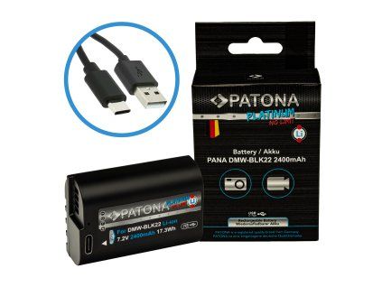 Aku Panasonic DMW-BLK22 2400mAh Li-Ion Platinum USB-C nabíjení