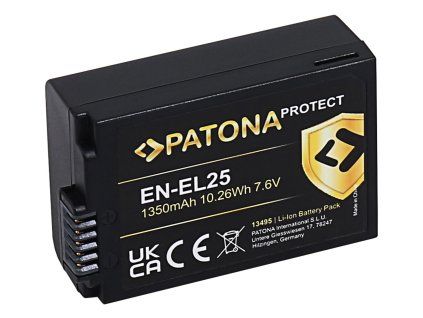Aku Nikon EN-EL25 1350mAh Li-Ion Protect Z50 / Z fc / Z30