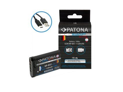 aku sony np bx1 1120mah li ion platinum usb c nabijeni